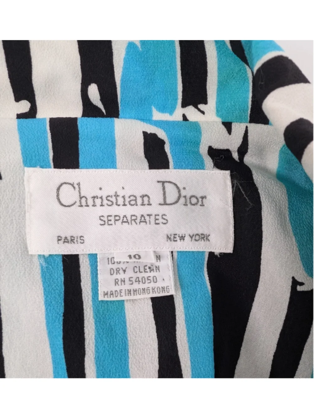 Vintage Christian Dior Separates Teal Blazer Jacket Sz 10 Retro 80s Power Suit